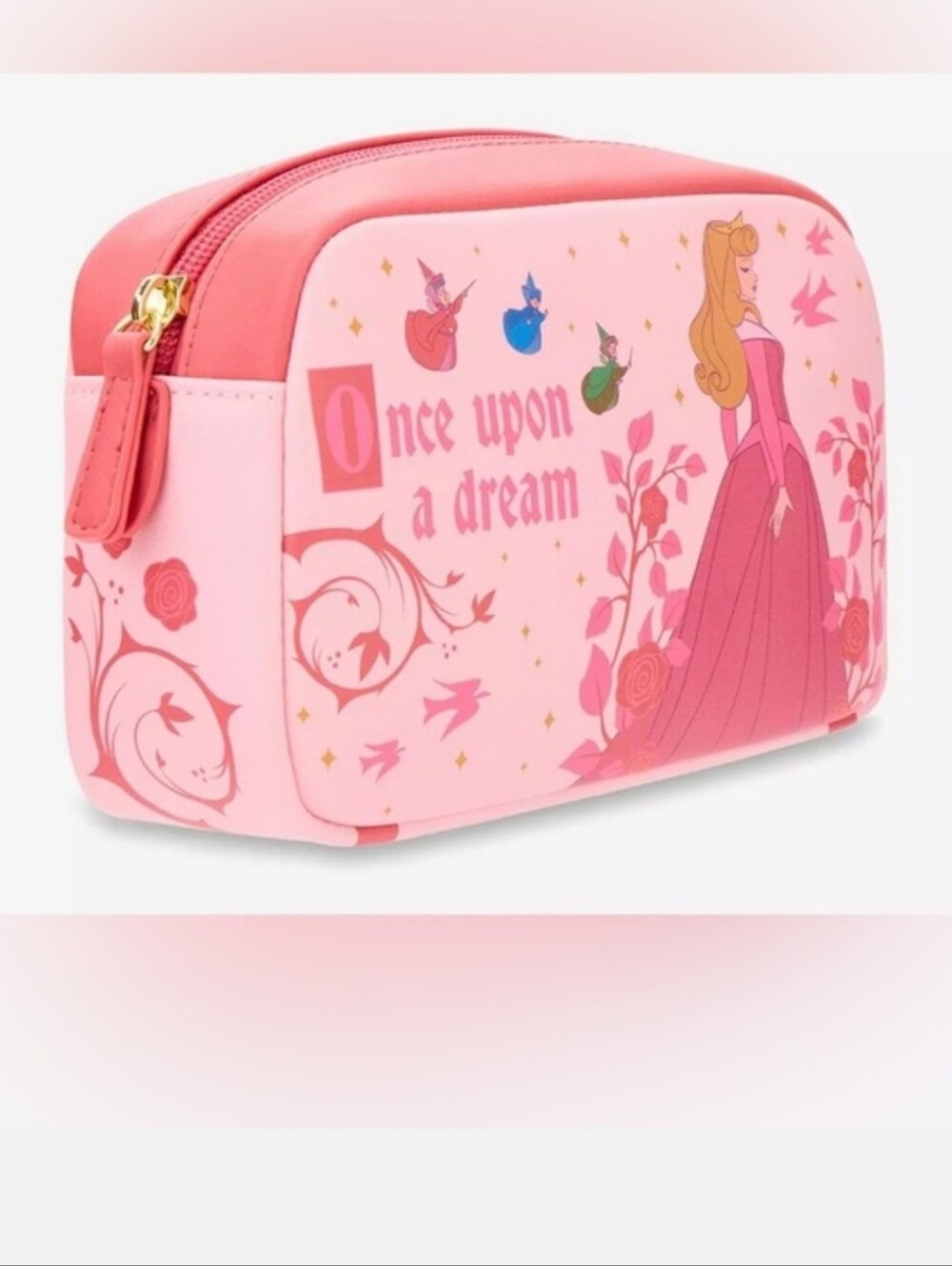 Loungefly Disney Princess Aurora Sleeping Beauty Cosmetic Makeup Bag NWT